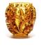 Tourbillons vase in amber crystal amber - Lalique